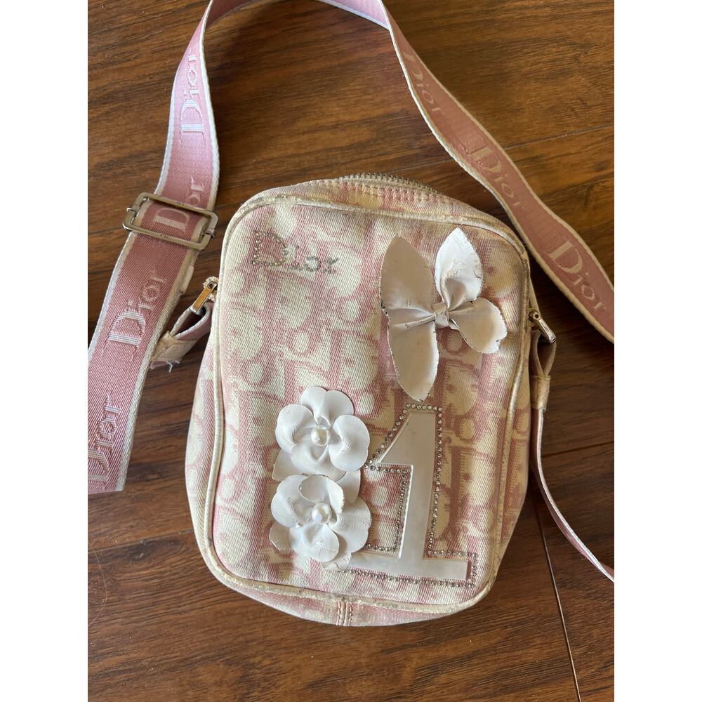 Vintage Y2K Dior Pink Trotter Purse (see pix for condition)
